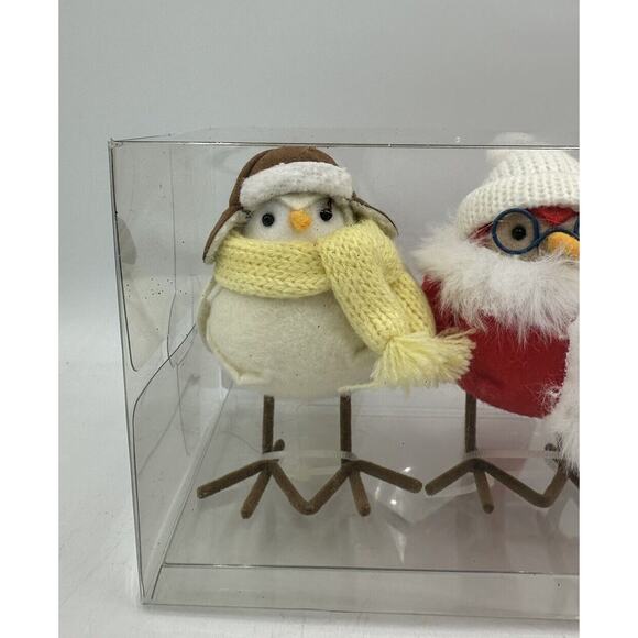2023 Featherly Friends Target Christmas 3pc Fabric Bird Figurine Wondershop READ - Picture 2 of 6